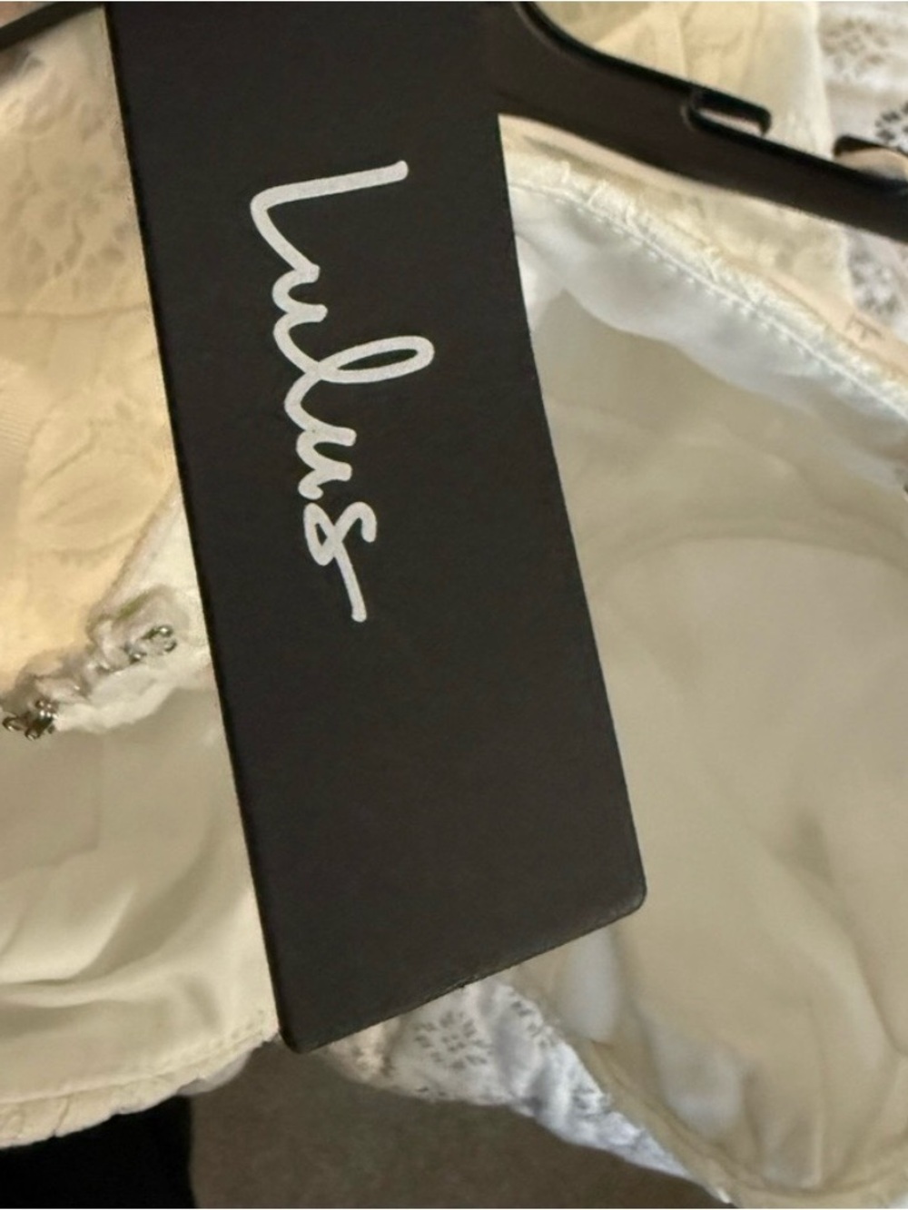 Lulu’s Found Your Love White Trumpet Lace Midi Dress NEW Medium - Picture 11 of 13